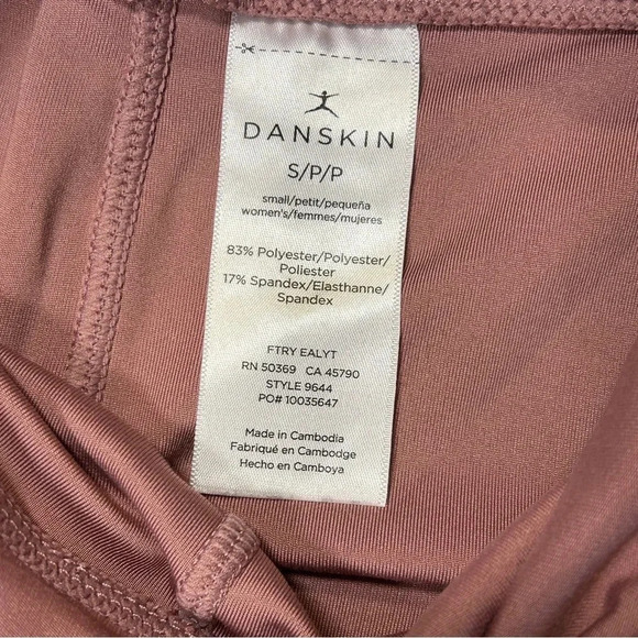Women’s Danskin Double Side Pocket Performance Leggings / Mauve / Size Small - Picture 4 of 5
